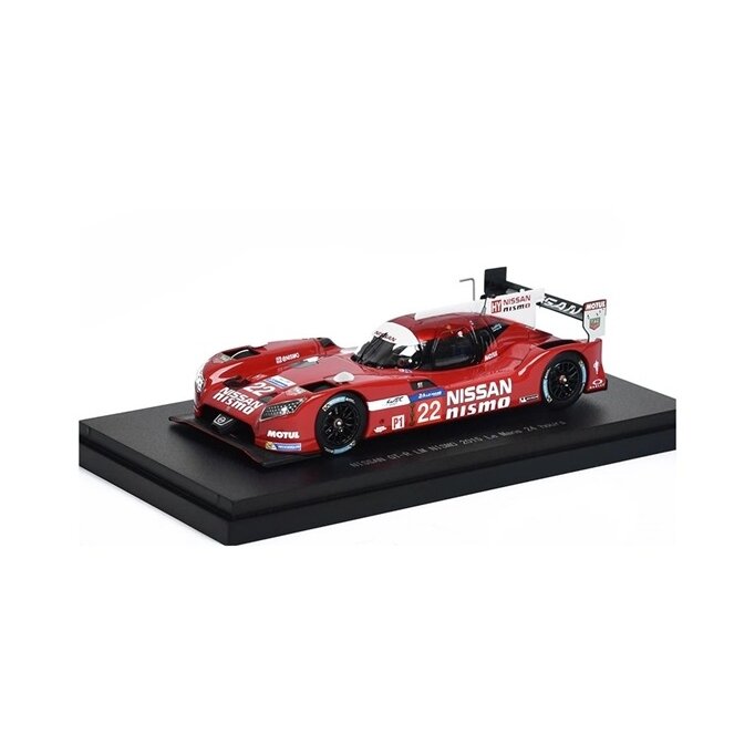 Ebbro Modeliukas 1/43 2015 Nissan GT-R LM Nismo #22 24h Le Mans, red/white (yra Sandėlyje)