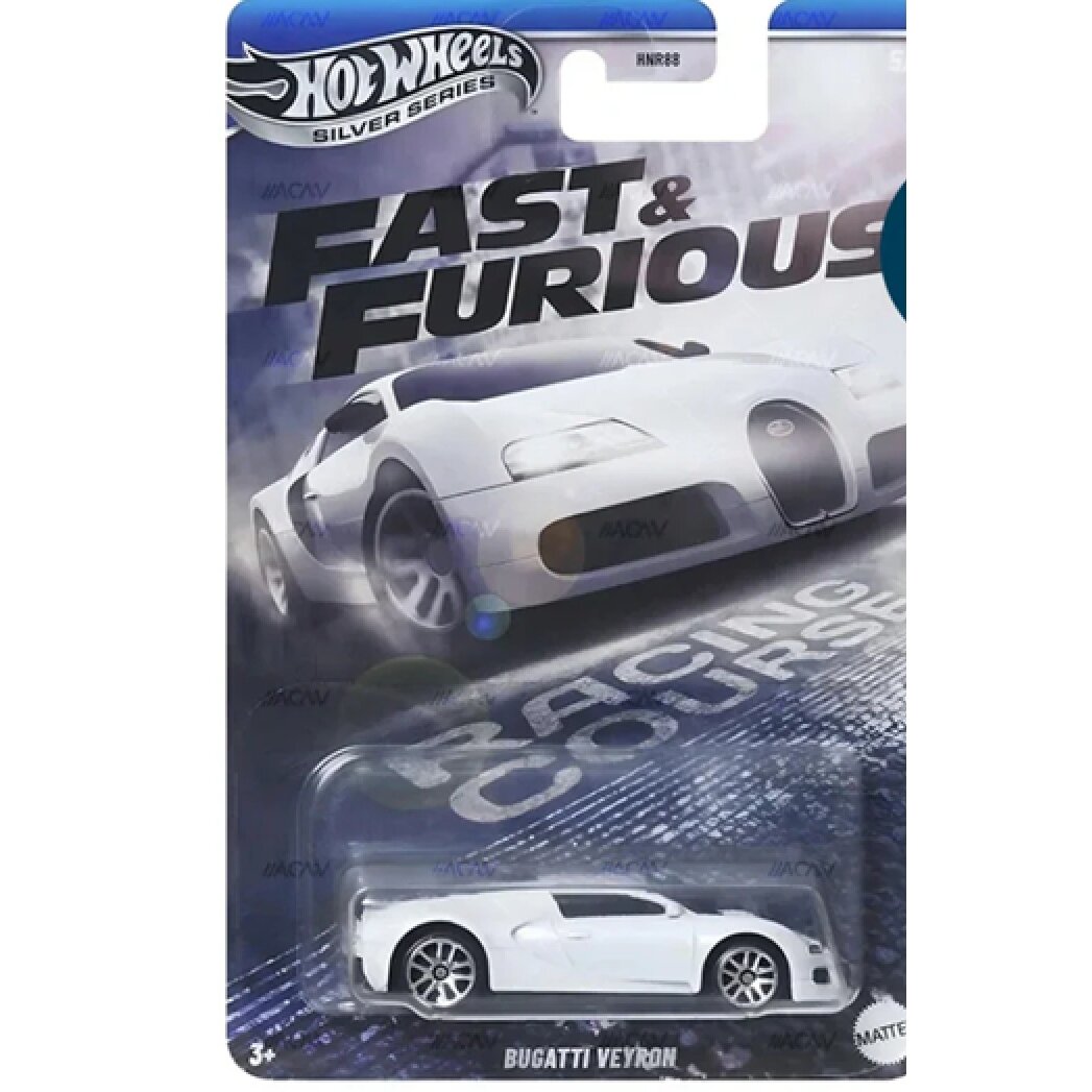 Hot Wheels Silverline Fast and Furious Modeliukas Bugatti Veyron (White version) (yra Sandėlyje)