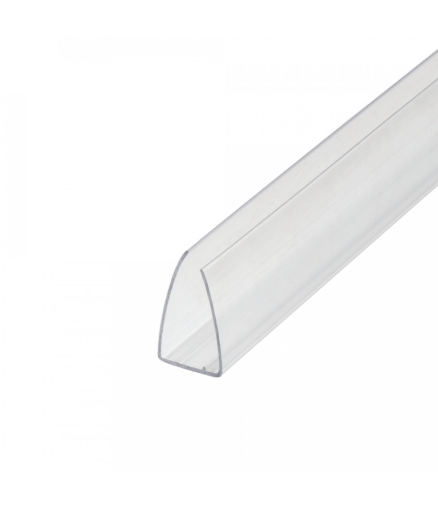 Polikarbonato užbaigimo profilis U 6x3000 mm (skaidrus)