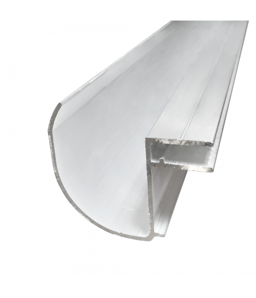 PC užbaigimo profilis su lataku 10x6340 mm aliuminis