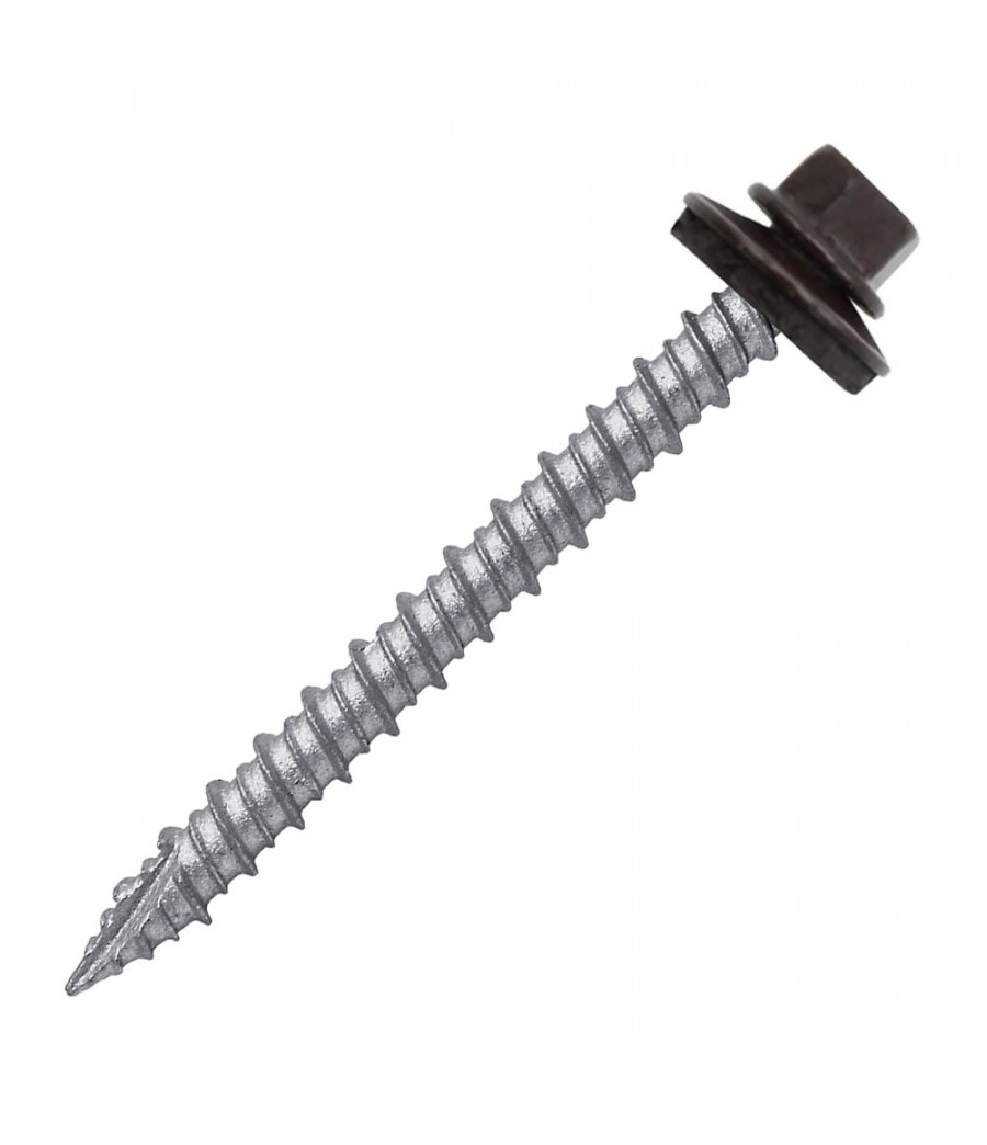 PC tvirtinimo varžtai į medį 4.8x60mm rudi (100 vnt pak.)