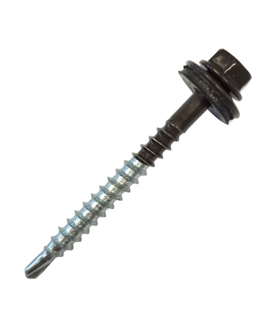 PC tvirtinimo varžtai į metalą 5.5x60mm rudi (100 vnt pak.)