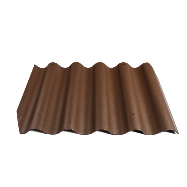 Banguotas lakštas, šiferis Eternit GOTIKA, 585x920 mm, rudas