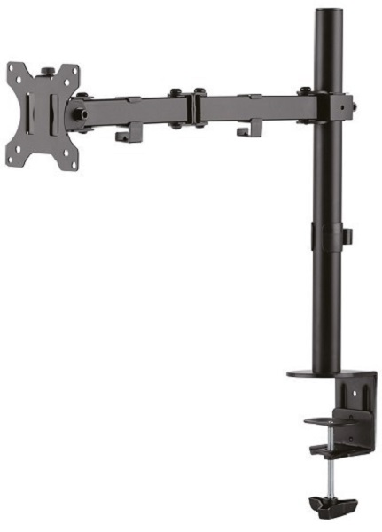 Monitoriaus laikiklis Neomounts FPMA-D550BLACK, reguliuojamas aukštis, pasukimas, pakreipimas, sukimasis, juodas.