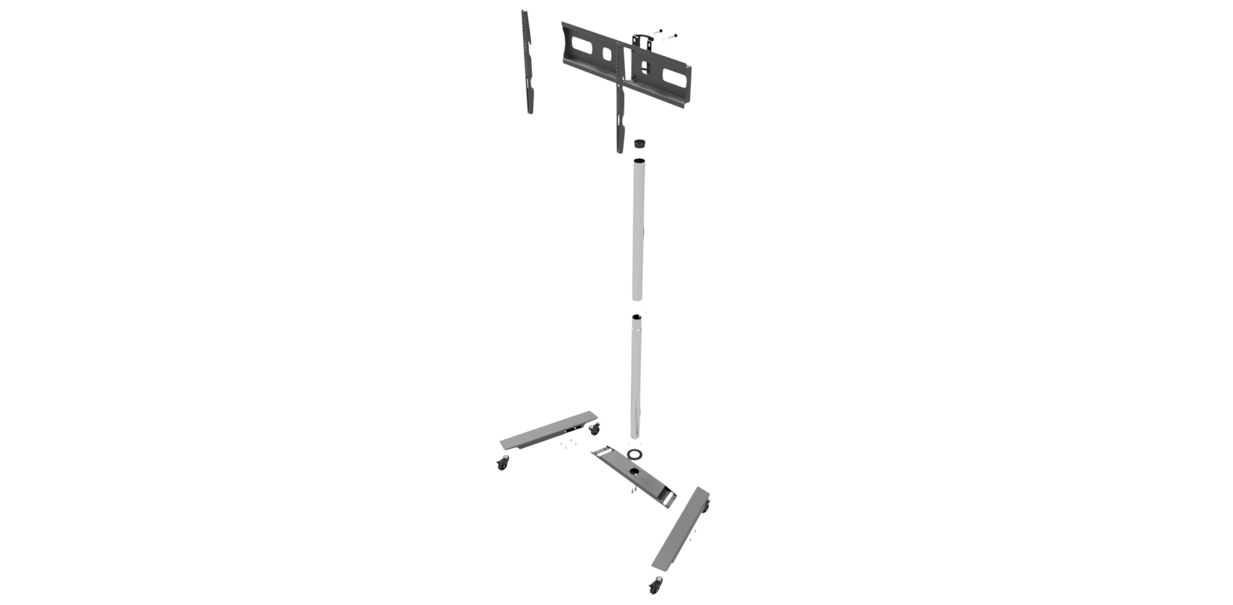 Televizoriaus stovas EDBAK Floor stand TR5E Trolleys & Stands 42-65" Maximum weight (capacity) 50 kg Black