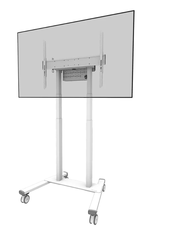 Stovas Neomounts FL55-875WH1, reguliuojamas aukštis, 55-100", maksimali apkrova 110 kg, baltas