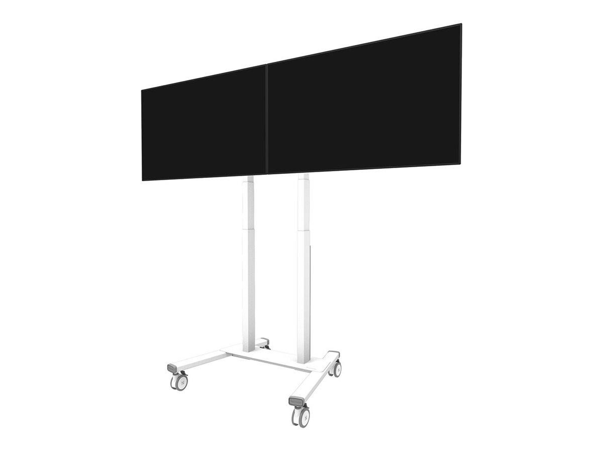 Stovas Neomounts ADM-875WH2, reguliuojamas aukštis, 42-65", maksimali apkrova 40 kg, baltas