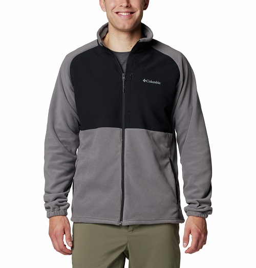 Columbia vyriškas flisinis džemperis Sage Peak™ Full Zip Fleece. Spalva juoda / pilka