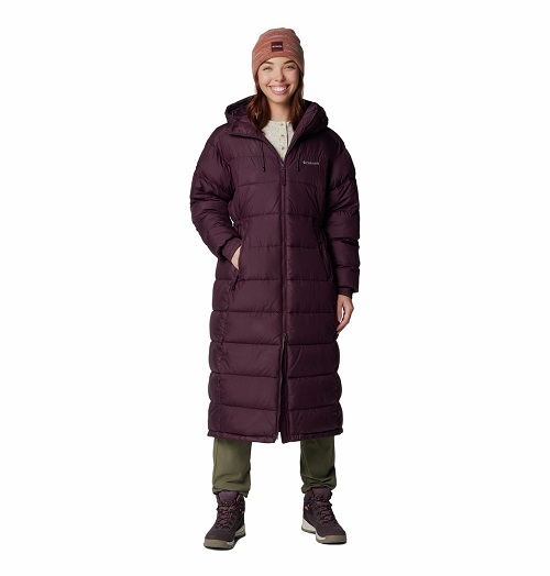 Columbia moteriška prailginta striukė Pike Lake™ II Long Jacket. Spalva bordinė