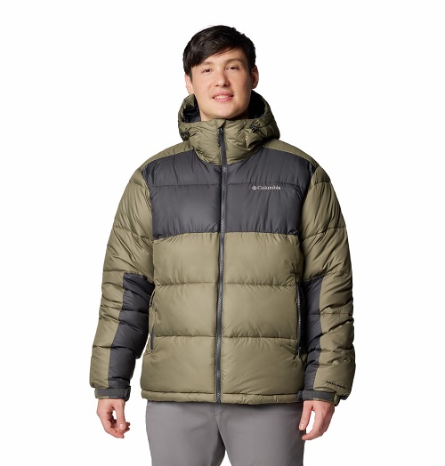 Columbia žiemos striukė vyrams Pike Lake™ II Hooded Jacket. Spalva juoda / chaki