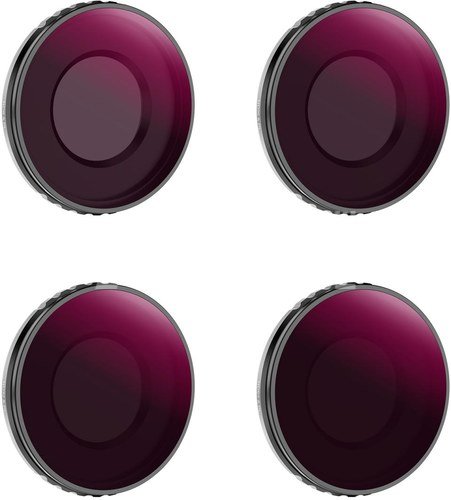 K&F Concept DJI Osmo Action 4 ND&PL Filter Kit ND8&PL+ND16&PL+ND32&PL+ND64&PL 4 Pack, Optical Glass