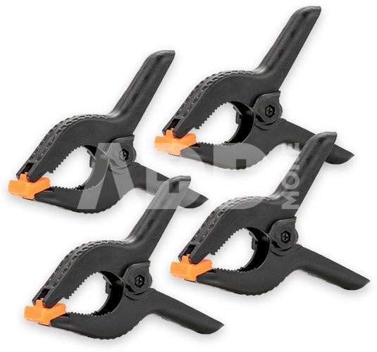 Caruba Achtergrond Klem Zwart/Oranje XL (4 stuks)