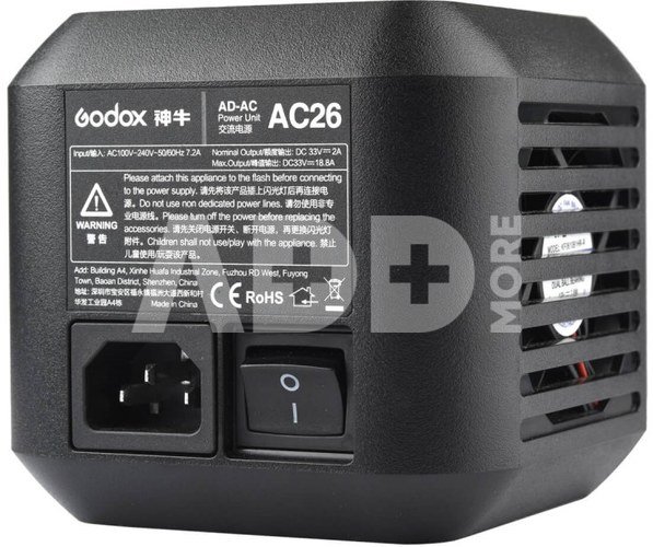 Godox AC26 AC Adapter for AD600 Pro