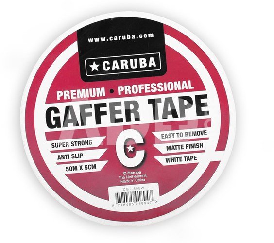 Caruba Gaffer Tape 50mtr x 5cm Wit