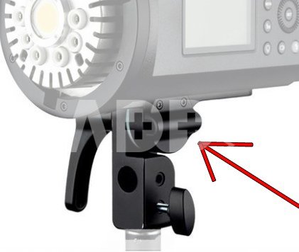 Godox AD600PRO statiefaansluiting / neigkop