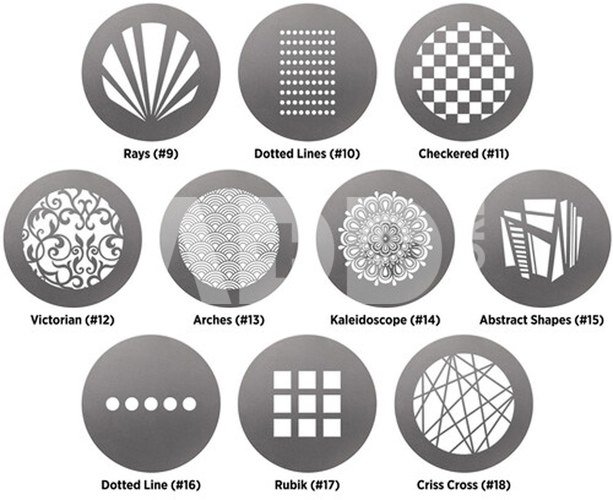Westcott Optical Spot by Lindsay Adler Gobo Pack 1: Patterns (10 pack)