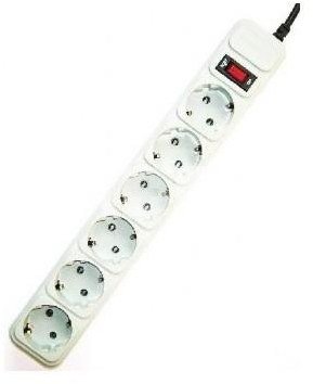 Power Cube Surge Protector SPG6-B-6C/ 1.8 m/ 6 Sockets/ Grey