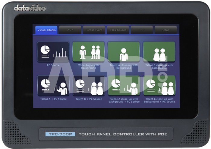 DATAVIDEO TPC-700P MULTIFUNCTIONAL TOUCHPANEL WITH POE