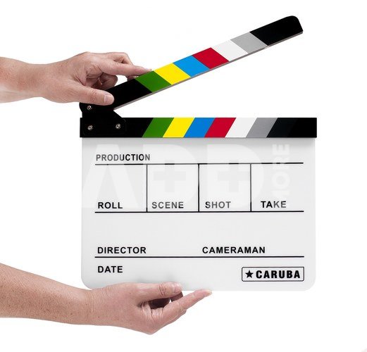 Caruba Professionele Director Clapper white/Color (whiteboard stift)