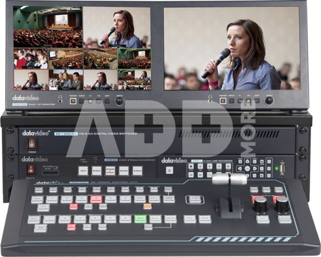 DATAVIDEO GO-1200-STUDIO 6 INP HDMI/SDI SWITCHER W. STREAMING/REC