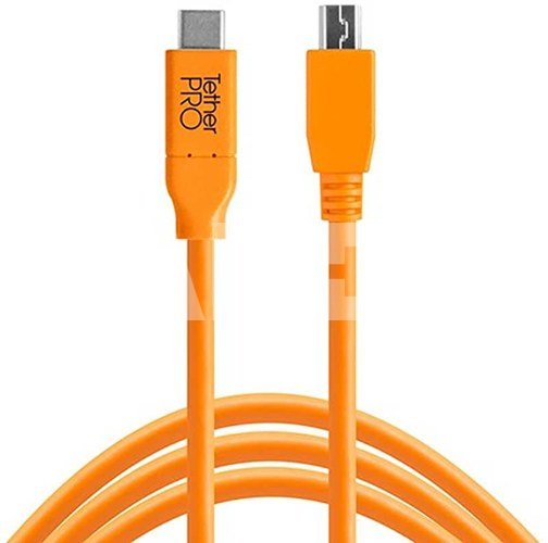 Tether Tools USB-C to 2.0 Micro- B 5-Pin 4,60m orange