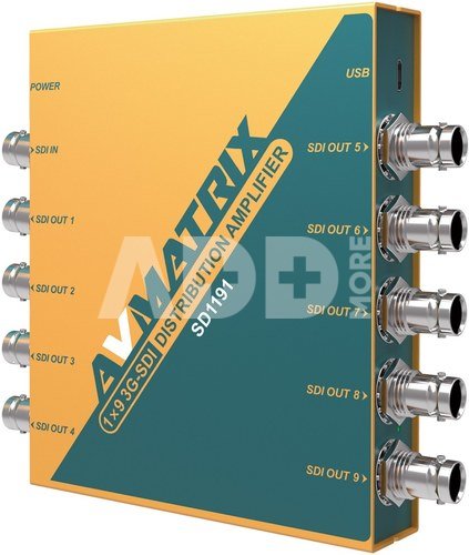 SD1191 1×9 SDI Reclocking Distribution Amplifier