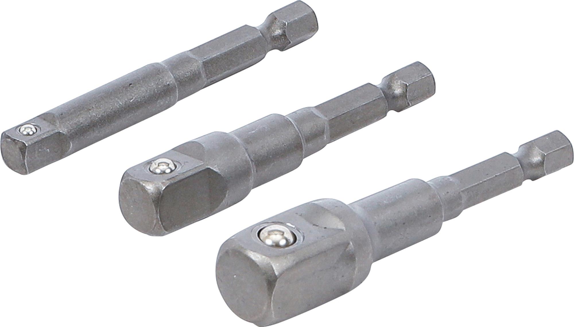 Adapterių komplektas | 6.3 mm (1/4") antgalis | 6.3 mm (1/4") / 10 mm (3/8") / 12,5 mm (1/2") | 3 vnt. (9685)