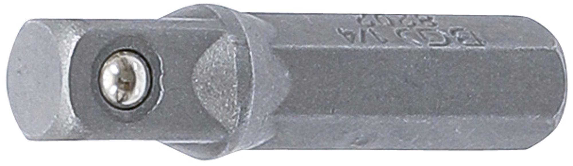 Adapteris | 6.3 mm šešiakampis (1/4") - išorinis kvadratas 6.3 mm (1/4") | 30 mm (8202)