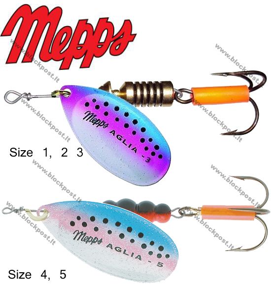 Blizgė Mepps Aglia Rainbow trout 2.5 g