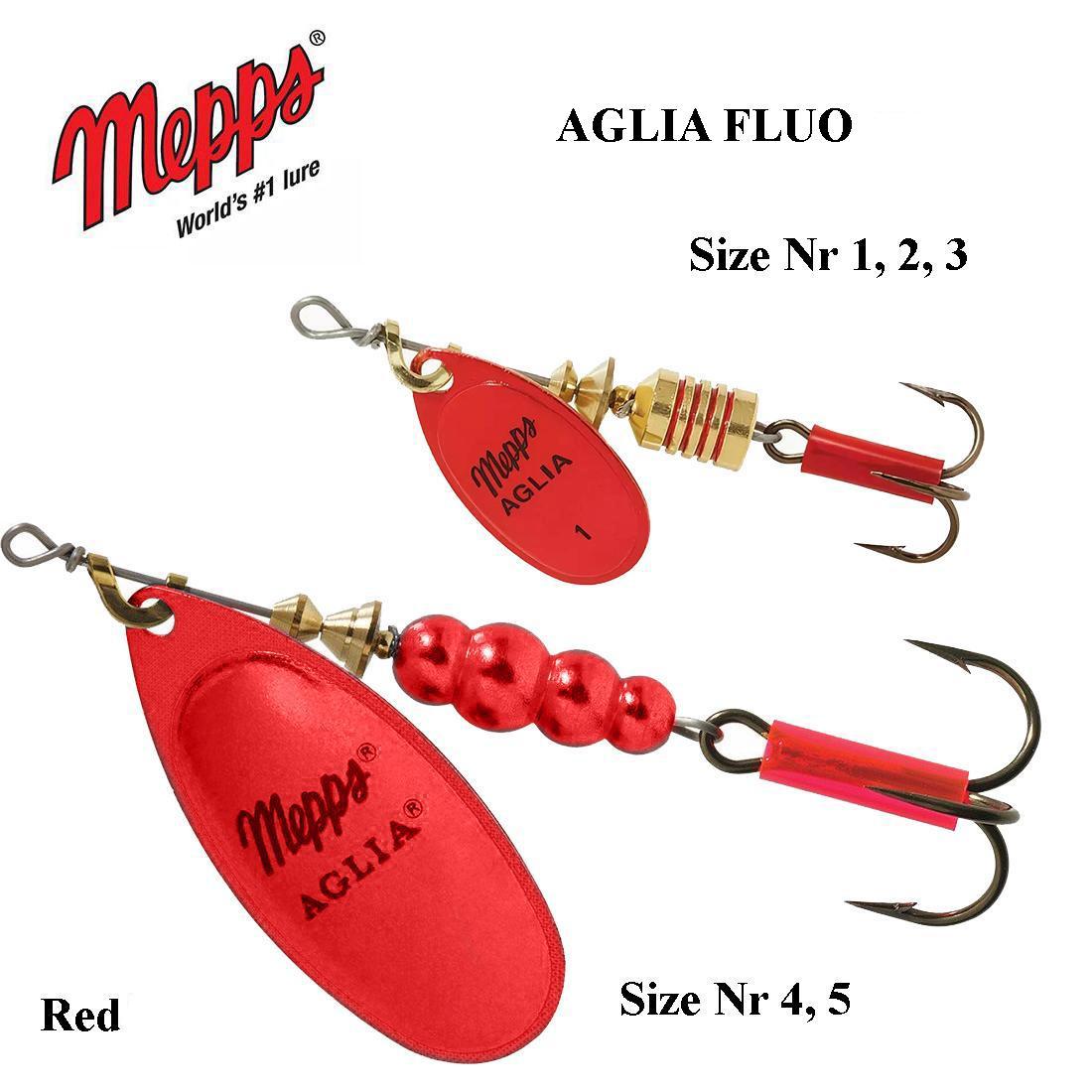 Blizgė Mepps Aglia Fluo Red 2.5 g