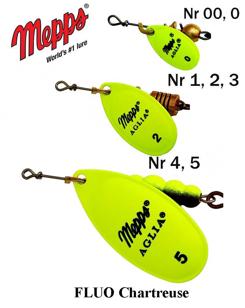 Blizgė Mepps Aglia Fluo Chartreuse 3.5 g