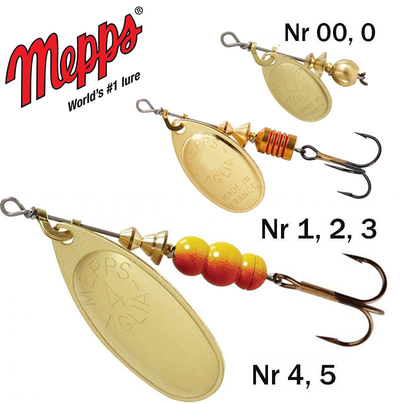 Sukriukė Mepps Aglia Gold 1.5 g