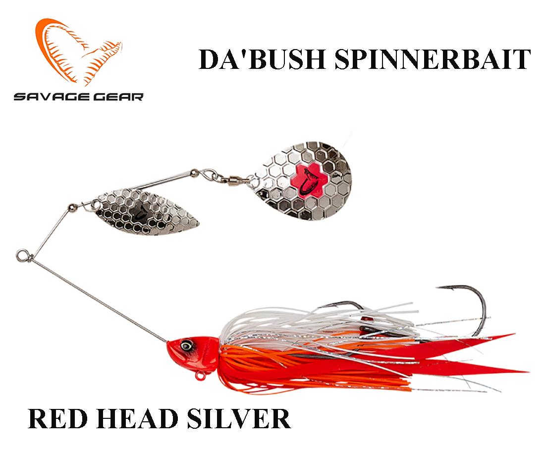 Masalas Savage Gear DaBush Spinnerbait Red Head Silver 32 g