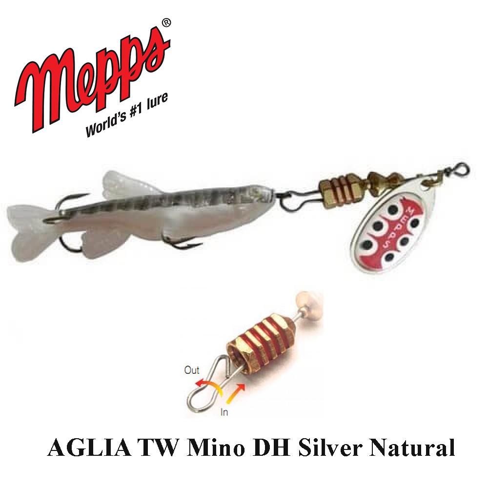 Mepps AGLIA TW Mino DH Silver Natural nuimamas kablys 4.5 g