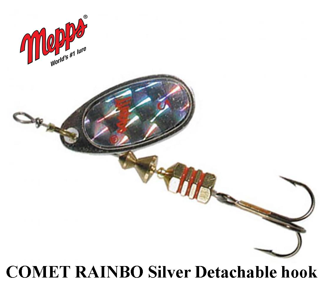 Blizgė Mepps Comet RAINBO Silver Detachable hook 3.5 g
