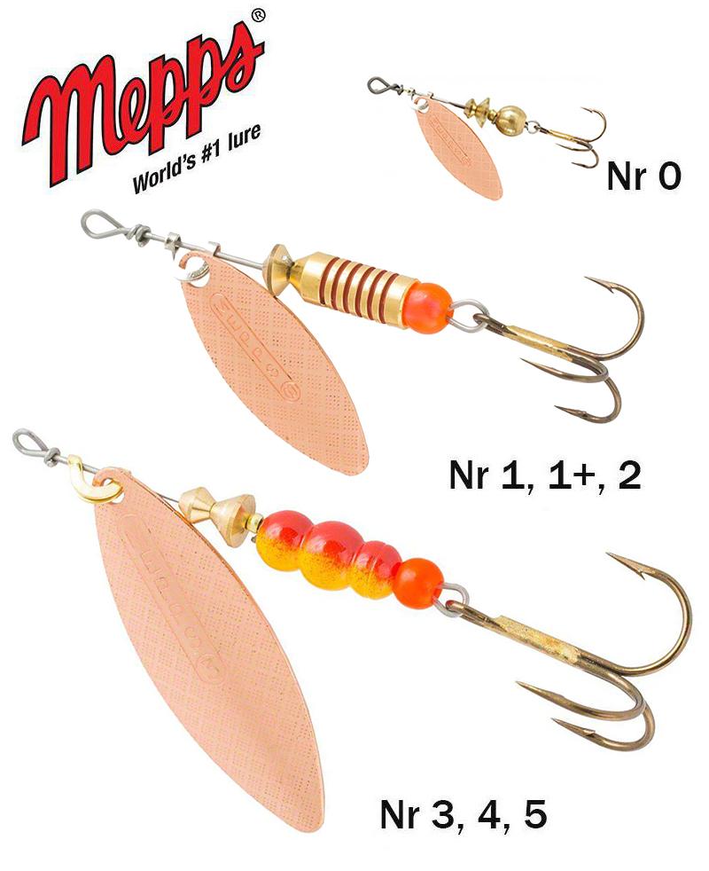 Sukriukė Mepps Aglia Longue Copper 3 g