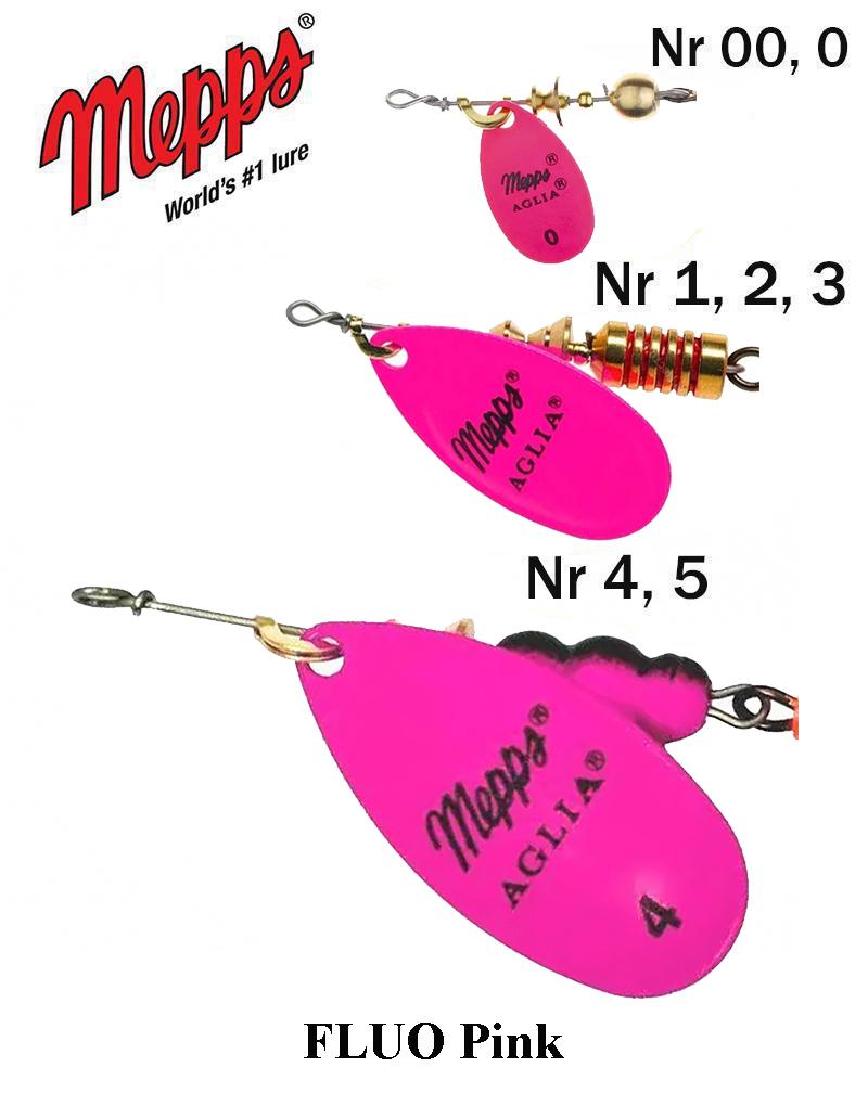 Blizgė Mepps Aglia Fluo Pink 2.5 g