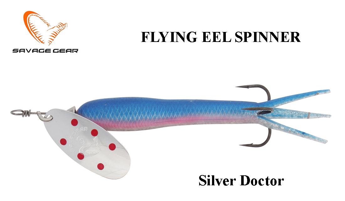 Sukriukė Savage Gear Flying Eel Spinner Silver Doctor 23 g