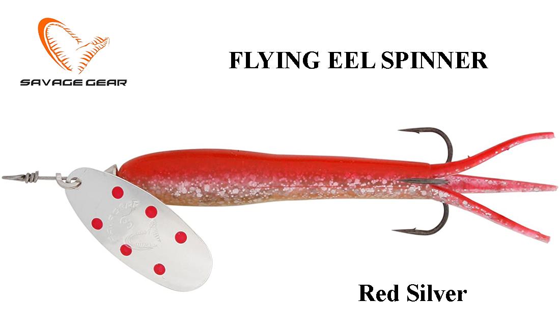 Sukriukė Savage Gear Flying Eel Spinner Red Silver 23 g