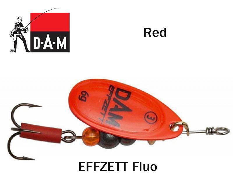 Sukriukė DAM effzett Fluo Red 6 g