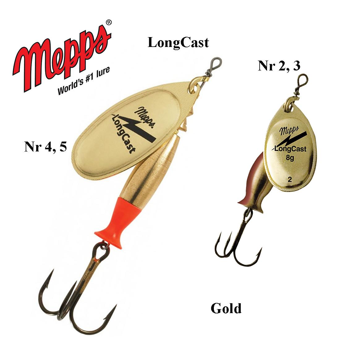 Blizgė Mepps Aglia LongCast Gold 17 g