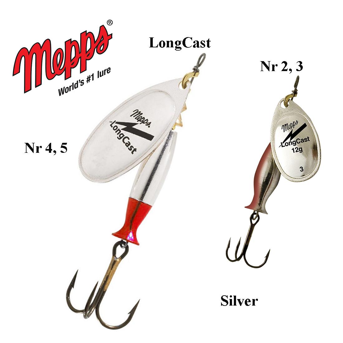 Blizgė Mepps Aglia LongCast Silver 12 g