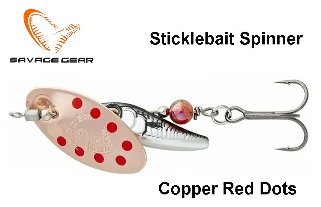 Sukriukė Savage Gear Sticklebait Spinner Copper Red Dots 4.5 g