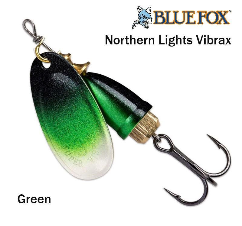 Sukriukė Blue Fox Northern Lights Vibrax Green 6 g