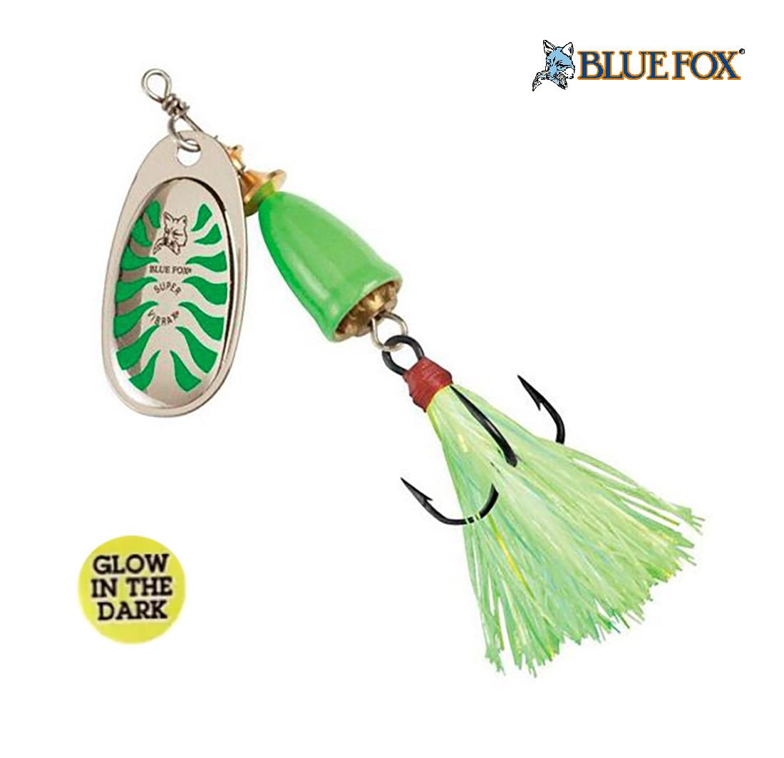 Sukriukė Blue Fox Original Vibrax Glow BFGVS GLGR 13 g