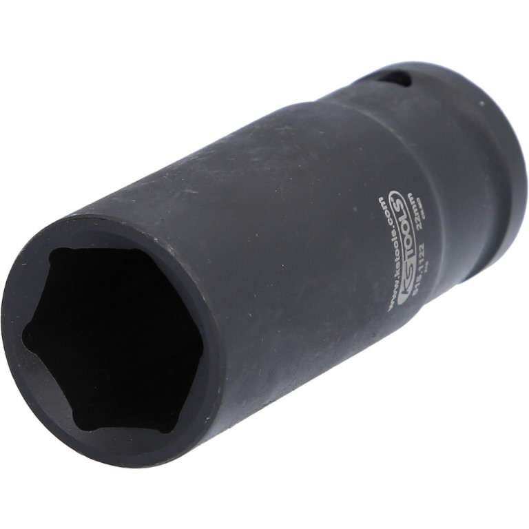 1/2" šešiakampė smūginė galvutė, trumpa 22mm, KS Tools
