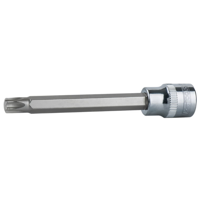 Antgalis galvutė ilgai Torx 1/2" CHROMEplus,on hang tag T40, KS Tools