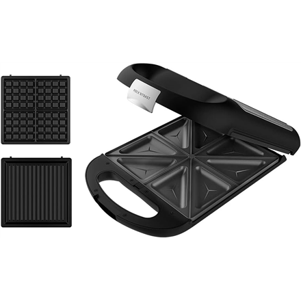Cecotec Sandwich Maker  Rock'nToast Family 3in1  1500 W  Number of plates 3  Black