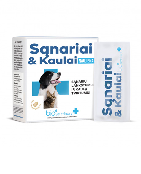 Bioveterinary Sąnariai - Kaulai papildai šunims ir katėms, N28