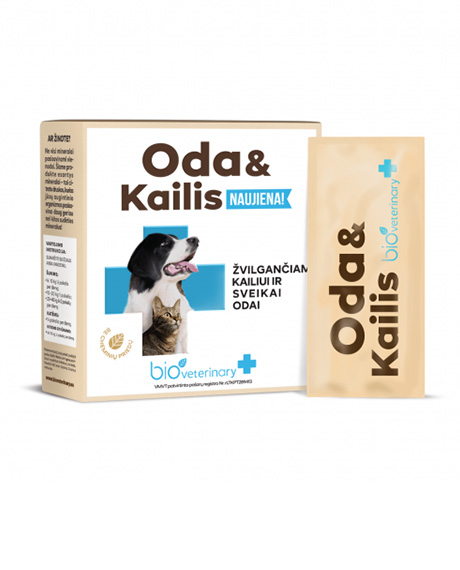 Bioveterinary Oda - Kailis papildai šunims ir katėms, N28